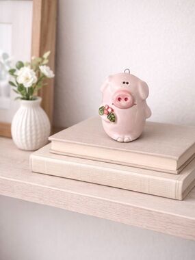 Small Vintage Papel California Pink Pig Figurine – Made in Japan